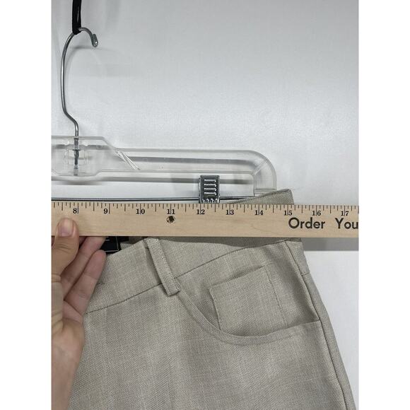 Blanke Mande In Heaven Khaki Bermuda Shorts Sz Large Women Summer Social Lounge - Picture 4 of 8